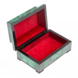 Ларец из малахита "Загадка" 14х9х7 см