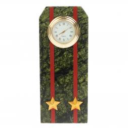 Часы подарочные &amp;quot;Погон подполковник ВС&amp;quot; серпентинит