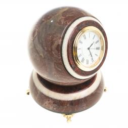 Часы "Шар Антистресс" из камня лемезит 11х11х14 см