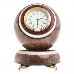 Часы "Шар Антистресс" из камня лемезит 11х11х14 см