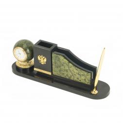 Настольный набор "Шар" змеевик