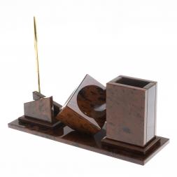 Письменный набор "Стандарт" камень обсидиан