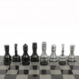 Шахматы "Турнирные" змеевик мрамор доска 40х40 см