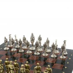 Шахматы &amp;quot;Великая Отечественная война&amp;quot; доска 40х40 см лемезит