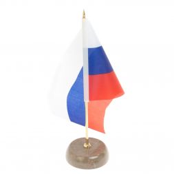 Флагшток из бежевого мрамора 7,5х7,5х26 см