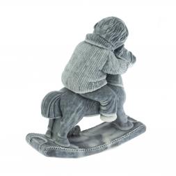 Сувенир из мрамолита &amp;quot;Мальчик на лошадке&amp;quot; большой