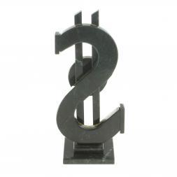 Настольные часы "Доллар" камень змеевик