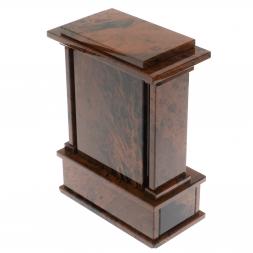 Настольные часы из коричневого обсидиана