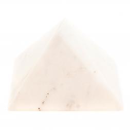 Пирамида из белого мрамора 10,5х10,5х6,5 см