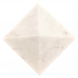 Пирамида из белого мрамора 11х11х7,5 см