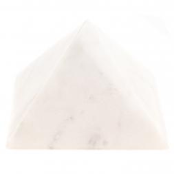 Пирамида из белого мрамора 11х11х7,5 см