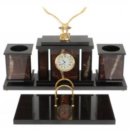 Настольный набор "Орел" из яшмы