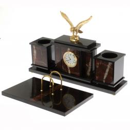 Настольный набор "Орел" из яшмы