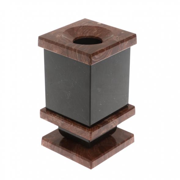 Подставка-стакан для ручек и карандашей из лемезита с Гербом РФ 129977