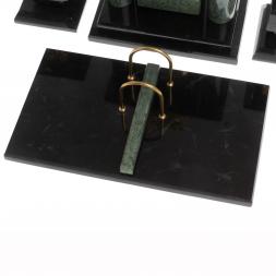 Настольный набор "Георгий Победоносец" офиокальцит