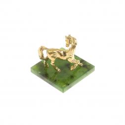 Статуэтка "Лошадка" на нефрите 3,5х3,5х3,5 см