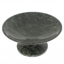 Фруктовница из шабровского змеевика 21,5х21,5х10 см