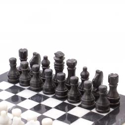 Шахматы из мрамора "Классические" доска 30х30 см