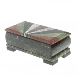 Шкатулка для денег "Купюра" с мозаикой луч 19х9,5х8 см