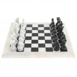 Шахматы "Классические" из мрамора доска 30х30 см