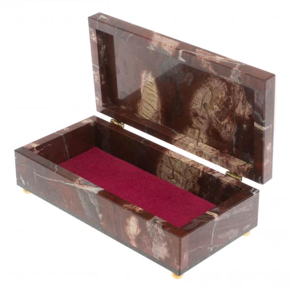 Ларец из яшмы 18х8,5х5,5 см 130003