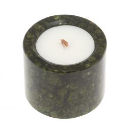 Свеча круглая из змеевика 5х5х4,2 см