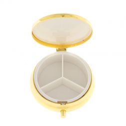 Таблетница на 3 отсека камень камень золотистый обсидиан цвет золото