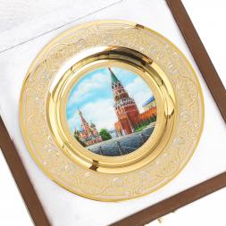 Тарелка сувенирная "Москва Красная площадь" 12 см Златоуст