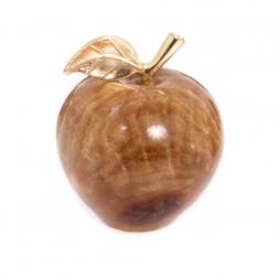 Сувенир "Яблоко" из коричневого оникса 3,7х4,6 см (1,5)