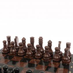 Шахматы &amp;quot; Традиционные&amp;quot; змеевик, лемезит 40х40 см