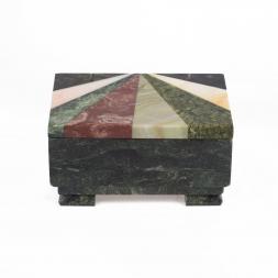 Шкатулка с мозаикой 12х8,5х6,5 см
